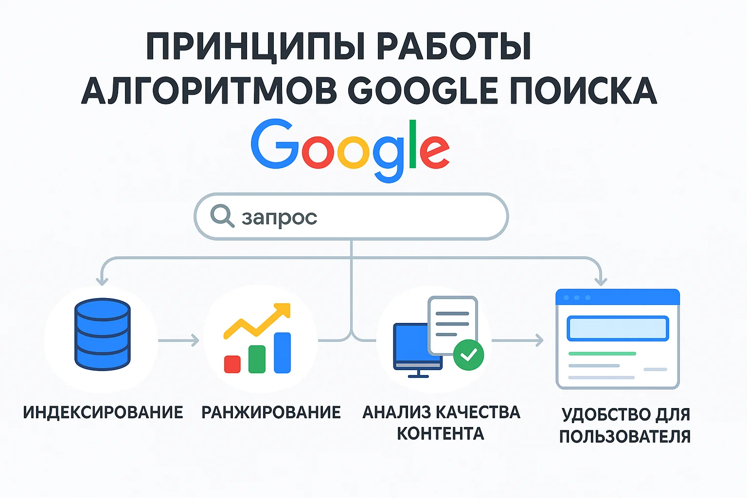 Принципы работы алгоритмов Google Поиска